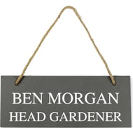 Personalised Hanging Rectangle Slate Plaque Sign - 25x10cm