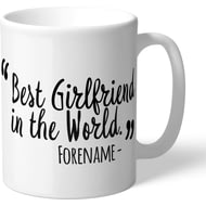 Personalised Derby County Best Girlfriend In The World Mug