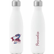 Personalised Scunthorpe United FC Crest Insulated Water Bottle - White