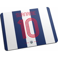 Personalised West Bromwich Albion FC Retro Shirt Mouse Mat