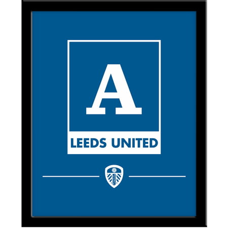 Personalised Leeds United FC Monogram 290x360 Framed Print