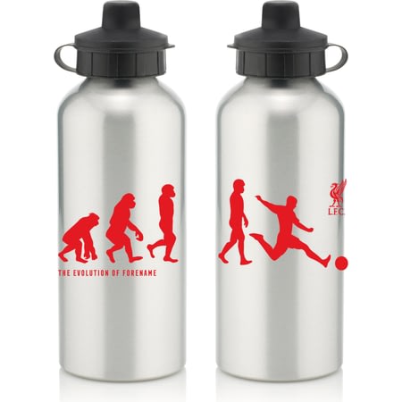 Personalised Liverpool FC Player Evolution Aluminium Sports Water Bottle