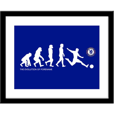 Personalised Chelsea FC Evolution Framed Print