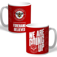 Personalised Brentford FC We Are Going Up Mug