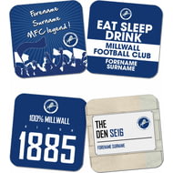 Personalised Millwall FC Coasters