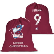 Personalised Scunthorpe United FC FC Back Of Shirt Large Fabric Christmas Santa Sack