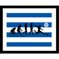 Personalised Queens Park Rangers FC Evolution Framed Print