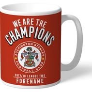 Personalised Accrington Stanley FC Champions Mug