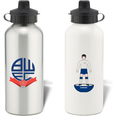 Personalised Bolton Wanderers Player Figure Aluminium Sports Water Bottle
