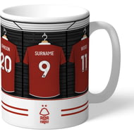 Personalised Nottingham Forest FC Dressing Room Shirts Mug