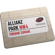 Personalised Saracens Street Sign Mouse Mat