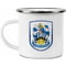 Personalised Huddersfield Town AFC Back Of Shirt Enamel Camping Mug
