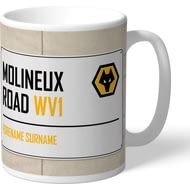 Personalised Wolves Molineux Road Street Sign Mug