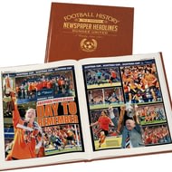 Personalised Dundee United Football Newspaper Book - A3 Leatherette Cover