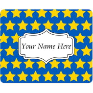 Personalised Stars Pattern Mouse Mat