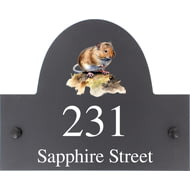 Personalised Vole Wildlife Animal Motif Slate House Name Or Number Plaque/Sign - 25x20cm