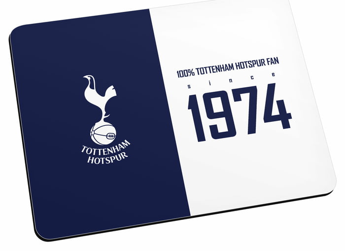 Personalised Tottenham Hotspur 100 Percent Mouse Mat From Go Find A T