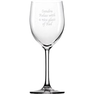 Personalised Engraved Wine Glass - Any Message