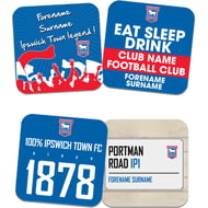 Personalised Ipswich Town FC Coasters