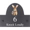 Personalised Rabbit Wildlife Animal Motif Slate House Name Or Number Plaque/Sign - 25x20cm