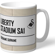 Personalised Swansea City AFC Liberty Stadium Street Sign Mug