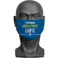 Personalised Leeds United FC Breathes Adult Face Mask
