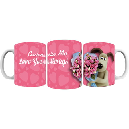 Personalised Wallace And Gromit "Be My Valentine" Mug