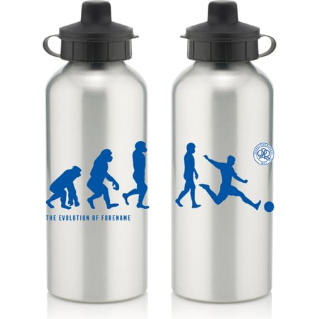 Personalised Queens Park Rangers FC Player Evolution Aluminium Sports Water Bottle