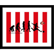 Personalised Sunderland AFC Evolution Framed Print