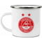 Personalised Aberdeen FC Back Of Shirt Enamel Camping Mug