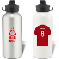 Personalised Nottingham Forest FC Shirt Aluminium Sports Water Bottle