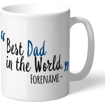 Personalised Leeds United Best Dad In The World Mug