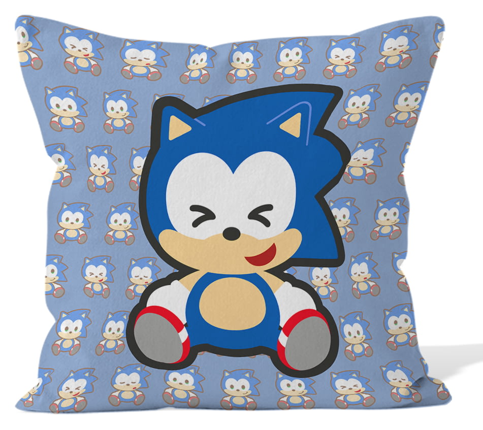 Personalised Emoji Sonic - Modern Sonic Cushion - 45x45cm from Go Find ...