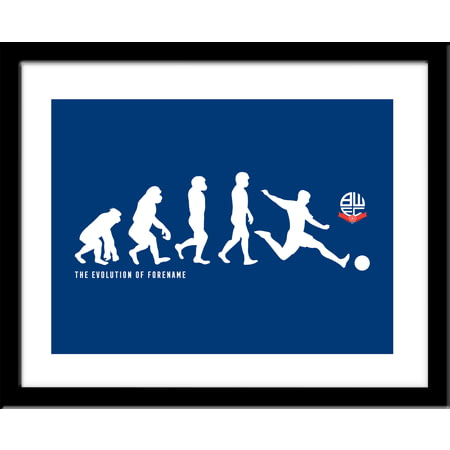 Personalised Bolton Wanderers Evolution Framed Print