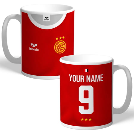 Personalised Manchester Reds Home Retro Legends Mug