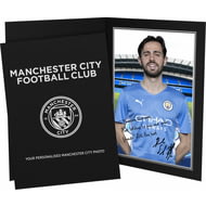 Personalised Manchester City FC Bernardo Autograph Player Photo Folder