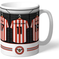 Personalised Brentford FC Dressing Room Shirts Mug