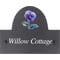 Personalised Pansy Flower Motif Slate House Name Or Number Plaque/Sign - 25x20cm