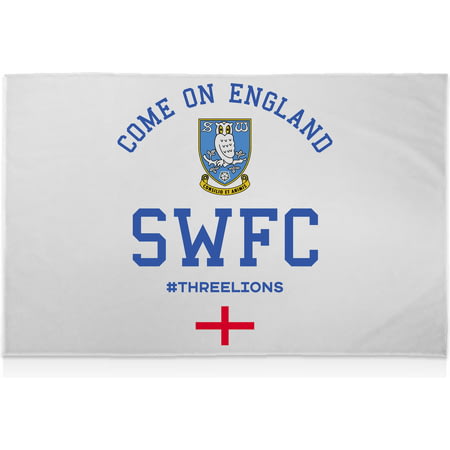 Personalised Sheffield Wednesday FC Come On England 8ft X 5ft Banner