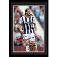 Personalised West Bromwich Albion FC Olsson Autograph Player Photo Framed Print