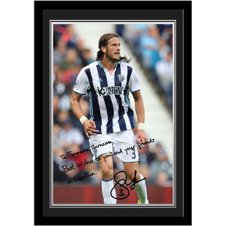 Personalised West Bromwich Albion FC Olsson Autograph Player Photo Framed Print