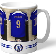 Personalised Chelsea FC Dressing Room Shirts Mug