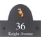 Personalised Beaver Wildlife Animal Motif Slate House Name Or Number Plaque/Sign - 25x20cm