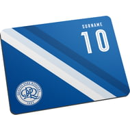 Personalised Queens Park Rangers FC Stripe Mouse Mat