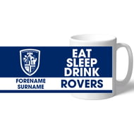 Personalised Featherstone Rovers Eat Sleep Drink Mug