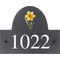 Personalised Daffodil Flower Motif Slate House Name Or Number Plaque/Sign - 25x20cm