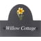 Personalised Daffodil Flower Motif Slate House Name Or Number Plaque/Sign - 25x20cm