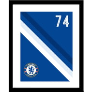 Personalised Chelsea FC Stripe Framed Print