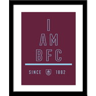 Personalised Burnley FC I Am Framed Print