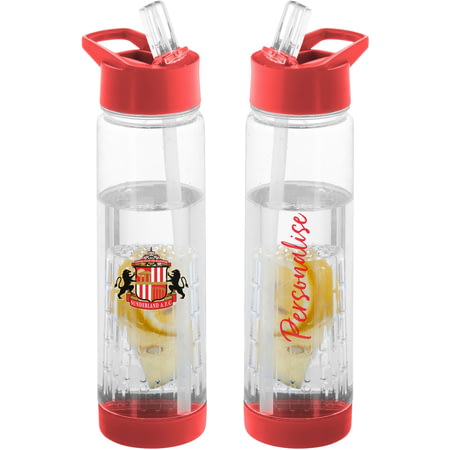 Personalised Sunderland AFC Crest Fruit Infuser Sports Water Bottle - 740ml